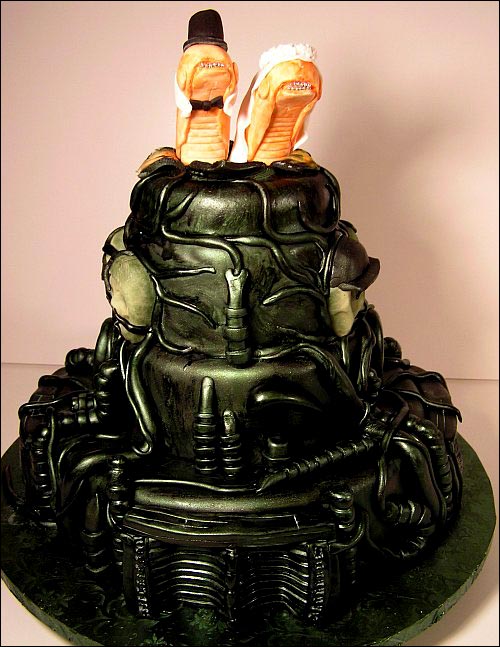 Alien Wedding Cake