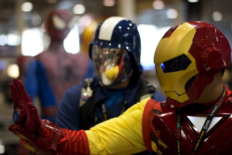 Cobra Commander and Iron Man (New York Comic Con 2011)