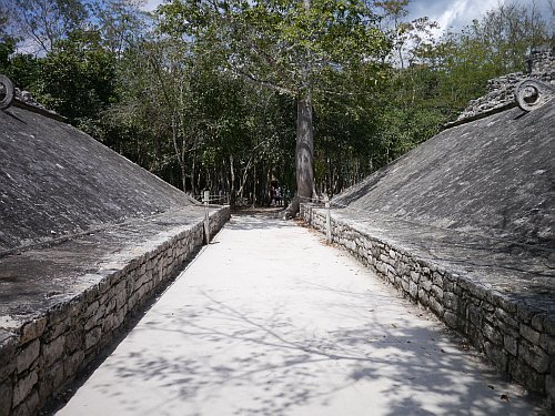 One of two ballgame courts at Coba - Picture Credit: Geeks are Sexy (March 2011)