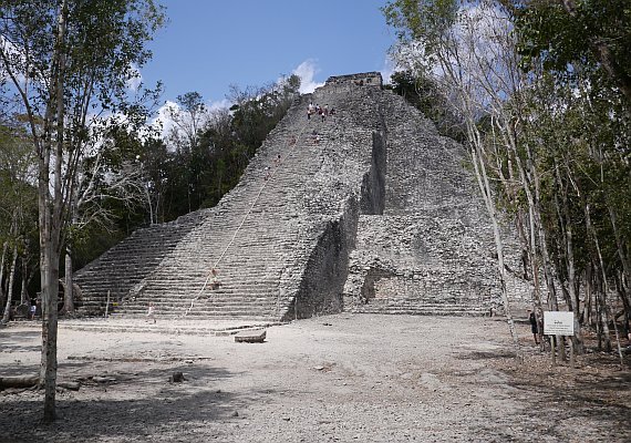 The Main Pyramid at Coba -  Picture Credit: Geeks are Sexy (March 2011)