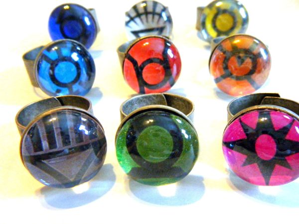 lantern corps etsy rings