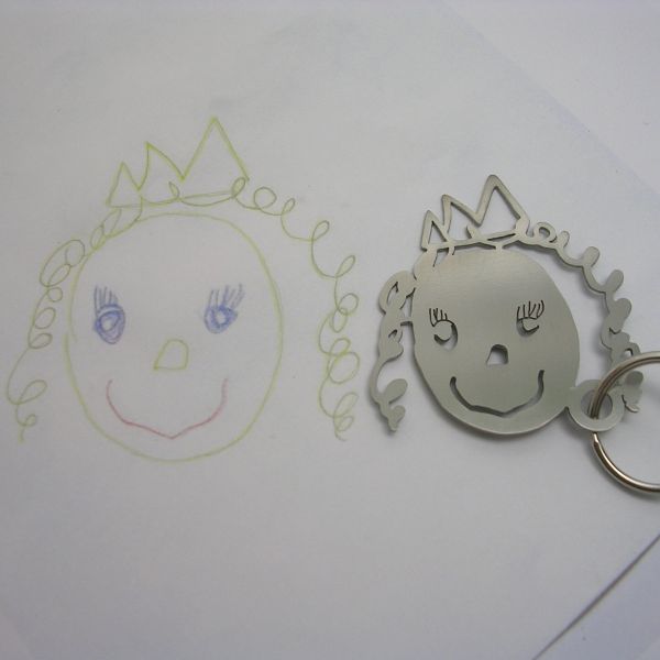 kid drawings keychains 1