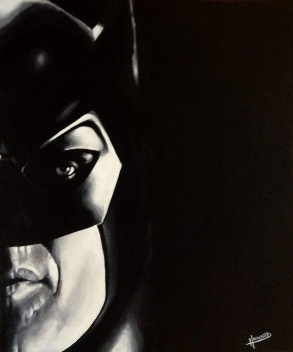 michael keaton as batman by lee howard