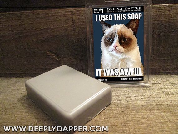 grumpy cat soap