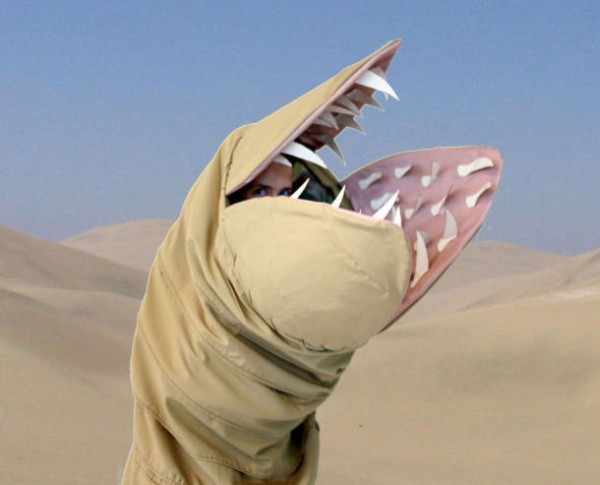 DIY Dune sandworm costume 1