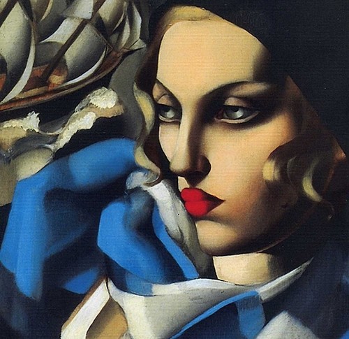 Tamara de Lempicka, “The Blue Scarf”