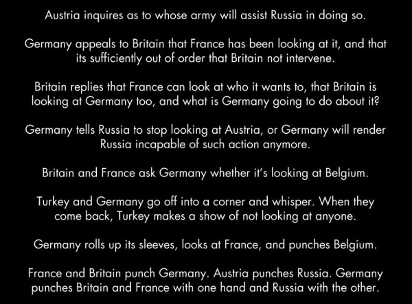 If WWI was a bar fight 3