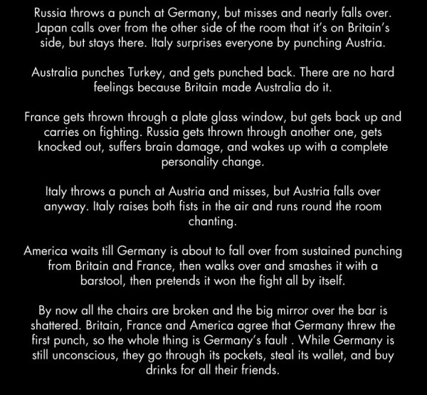 If WWI was a bar fight 4