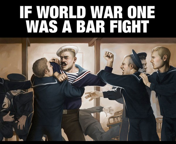 If WWI was a bar fight