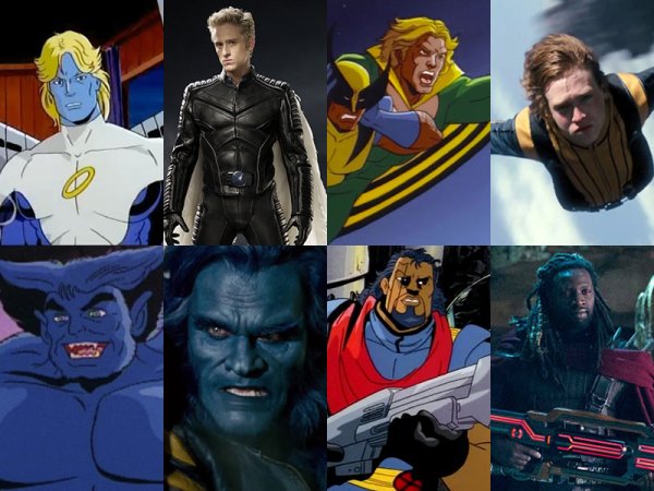 X Men Characters Cartoons Vs Movies Pics