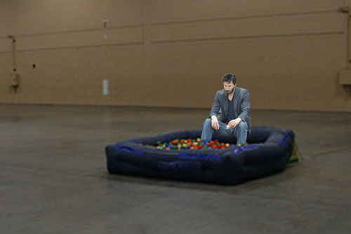 Sad Keanu_ball pit