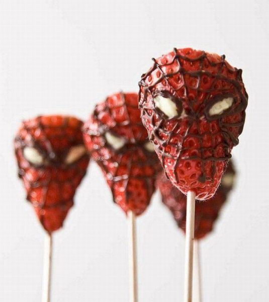 spider-strawberries