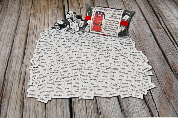 'The Princess Bride' magnetic word set.