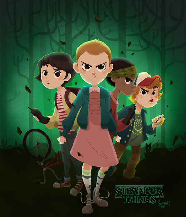 Credit: LaPendeja (http://lapendeja.tumblr.com/post/148288610482/stranger-things-fan-art)