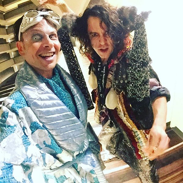 Marsden with fellow voice actor Alexander Polinsky at Dragon Con 2016. (Courtesy: Jason Marsden)