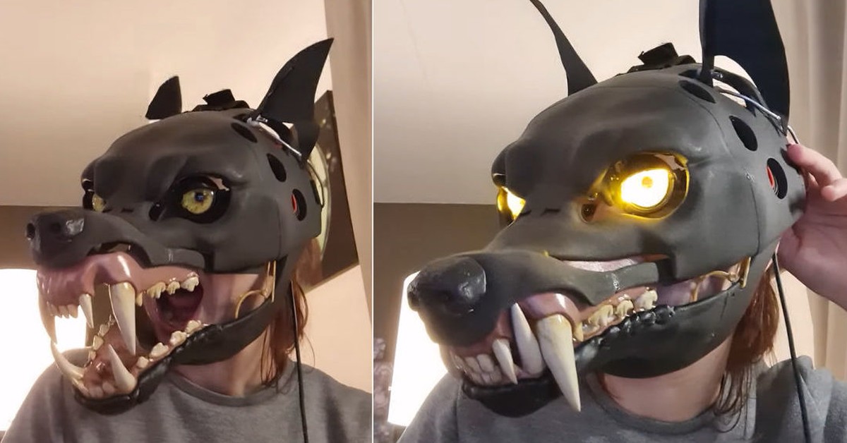 Animatronic Wolf Mask