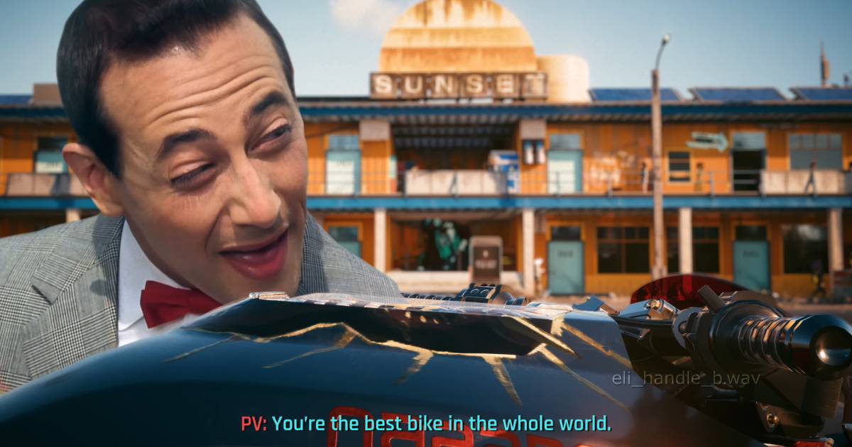 Pee-Wee Herman in Cyberpunk 2077