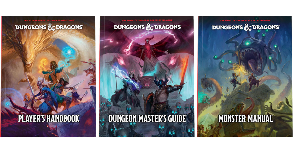 New Dungeons and Dragons Core Rulebooks