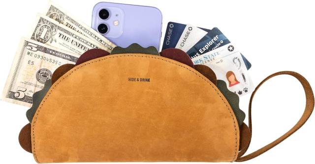 Taco Wallet with Cards