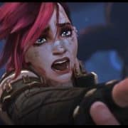 Vi from Arcane Season 2 extending her hand in a powerful moment from the trailer