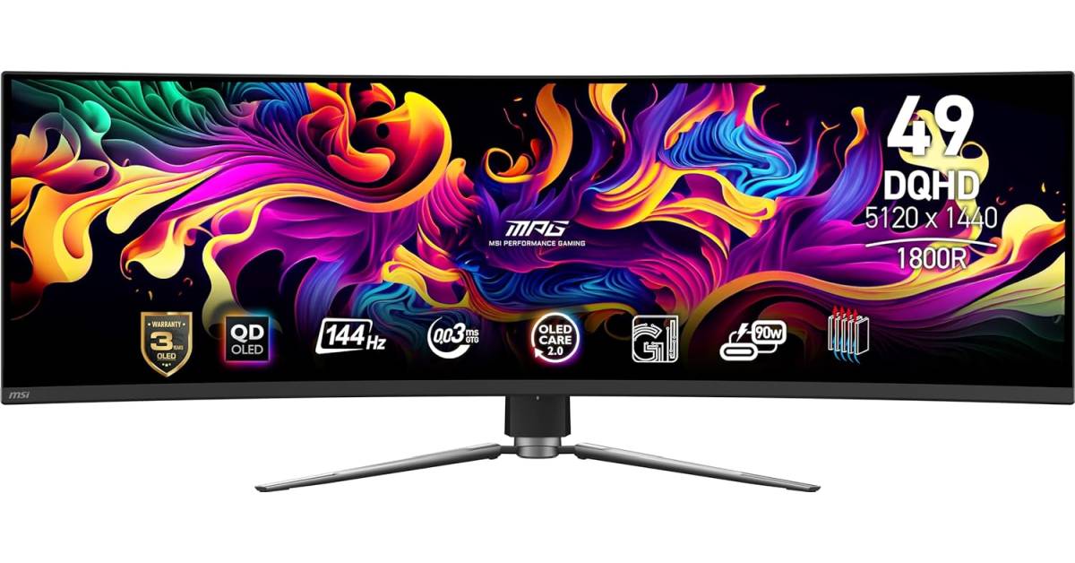 MSI 49-Inch Curved OLED Gaming Monitor