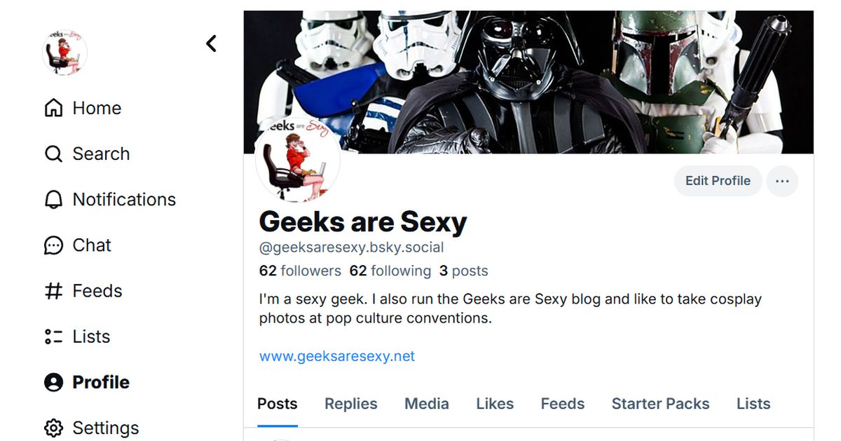 Geeks are Sexy on Bluesky